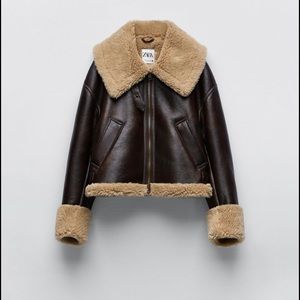 NEW (NWOT) ZARA SHEARLING JACKET